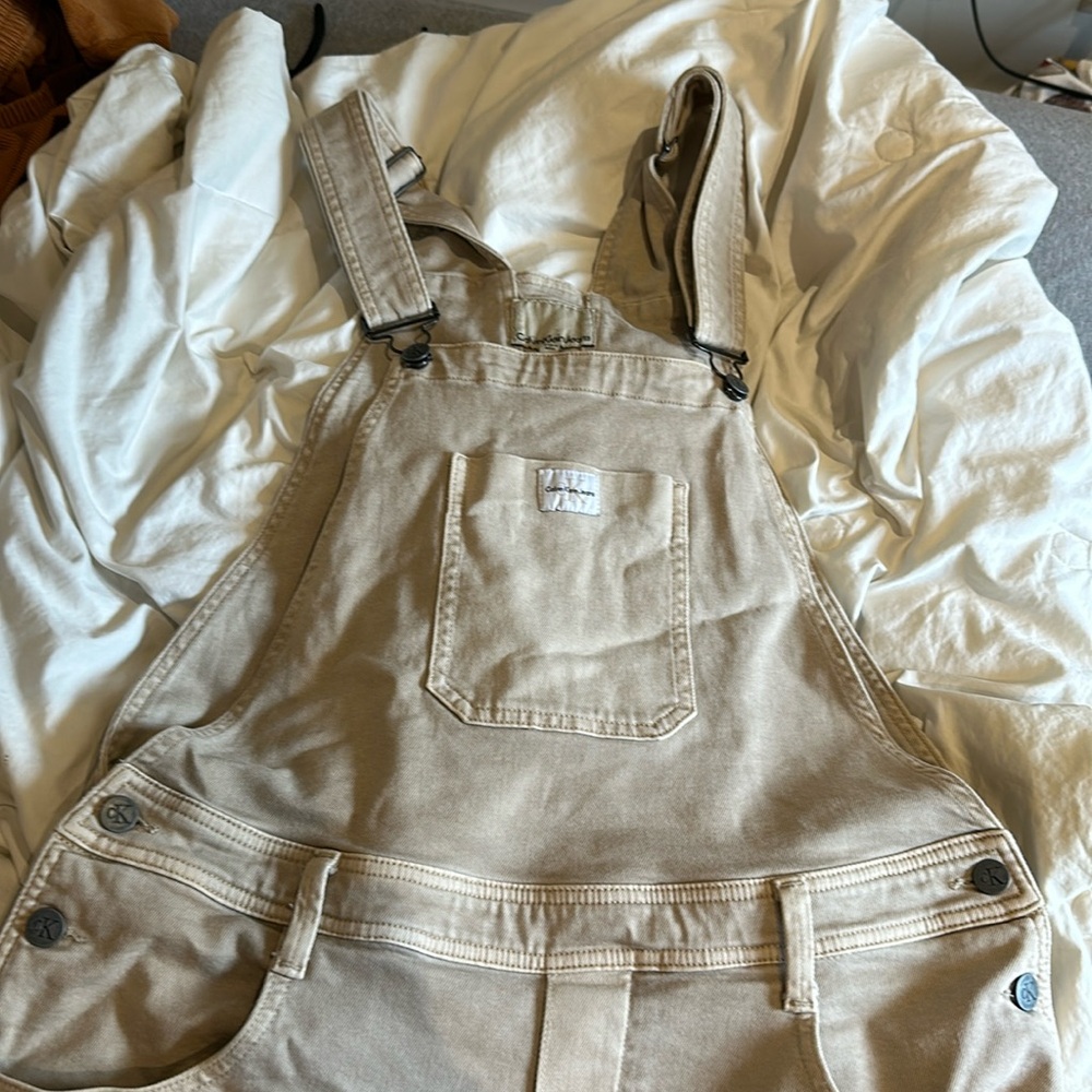 Calvin Klein Beige Shorts Overalls